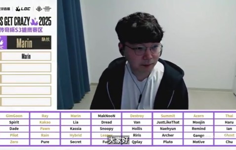 png电子官网老头杯选人环节 Marin选择中单Snoopy：他在中单里还是很厉害的！