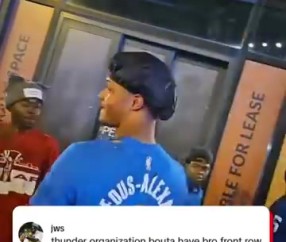 png电子冷静！总决G4后一位雷霆球迷的亚历山大球衣被步行者球迷撕坏