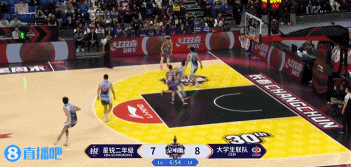 png电子网站探囊取物！陈国豪空切接球顺下 面对空篮起飞单臂挂扣