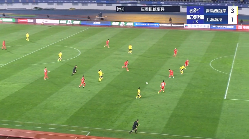 电子png游戏半场-海港暂1-3西海岸 颜骏凌超巨失误送礼 19岁李新翔精彩处子球
